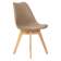 Набор 4 шт Стул обеденный DOBRIN JERRY SOFT, ножки светлый бук, цвет сиденья бежевый (GR-03)