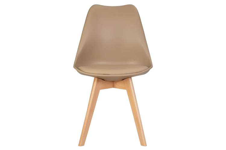 Набор 4 шт Стул обеденный DOBRIN JERRY SOFT, ножки светлый бук, цвет сиденья бежевый (GR-03)-6