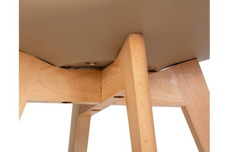 Набор 4 шт Стул обеденный DOBRIN JERRY SOFT, ножки светлый бук, цвет сиденья бежевый (GR-03)-8