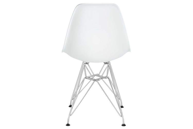 Стул обеденный DOBRIN DSR, ножки хром, цвет белый (W-02)-4