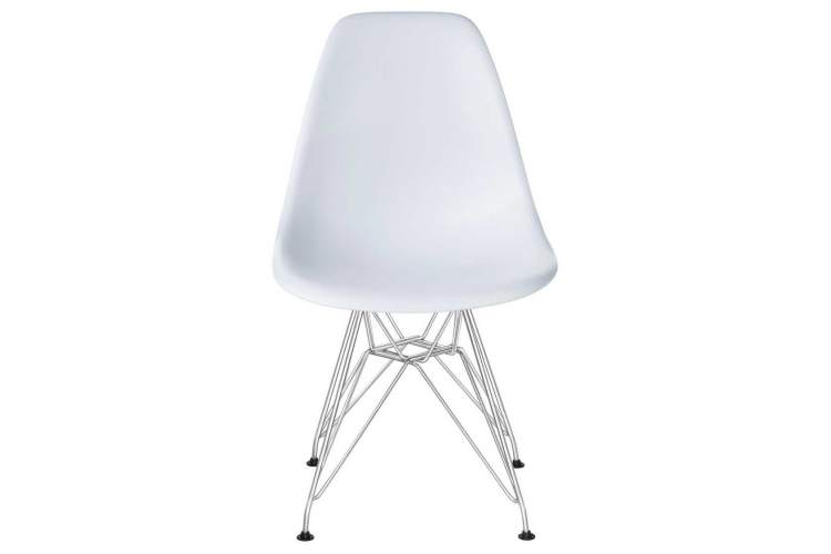 Стул обеденный DOBRIN DSR, ножки хром, цвет белый (W-02)-5
