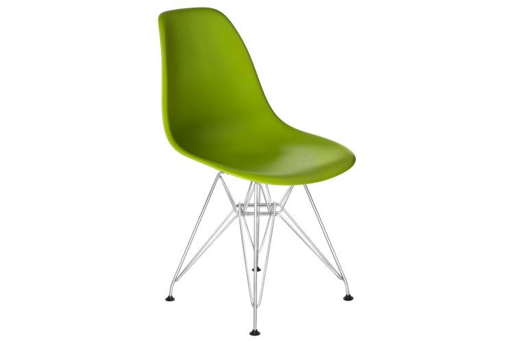 Набор 4 шт Стул обеденный DOBRIN DSR, ножки хром, цвет салатовый (G-08)-2