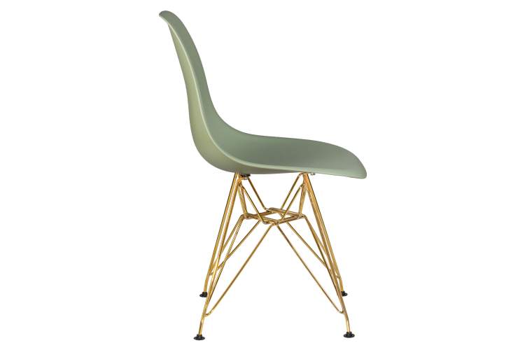 Набор 4 шт Стул обеденный DOBRIN DSR, ножки золотые, цвет мятный (NX-G-09)-3