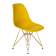 Набор 4 шт Стул обеденный DOBRIN DSR, ножки золотые, цвет жёлтый (Y-01)