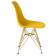 Набор 4 шт Стул обеденный DOBRIN DSR, ножки золотые, цвет жёлтый (Y-01)