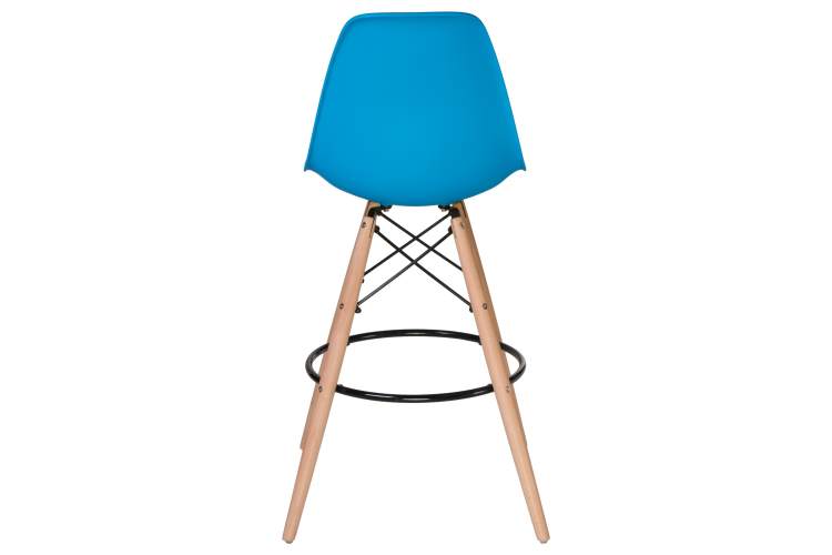 Набор 2 шт Стул барный DOBRIN DSW BAR, ножки светлый бук, цвет сиденья голубой (BE-02)-5