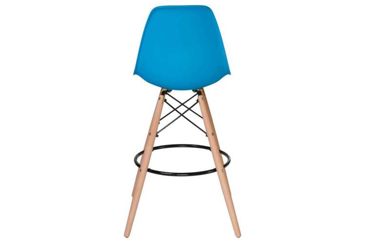 Стул барный DOBRIN DSW BAR, ножки светлый бук, цвет сиденья голубой (BE-02)-4