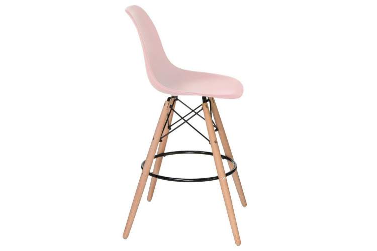 Стул барный DOBRIN DSW BAR, ножки светлый бук, цвет сиденья светло-розовый (PK-02)-2