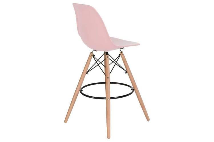 Стул барный DOBRIN DSW BAR, ножки светлый бук, цвет сиденья светло-розовый (PK-02)-3