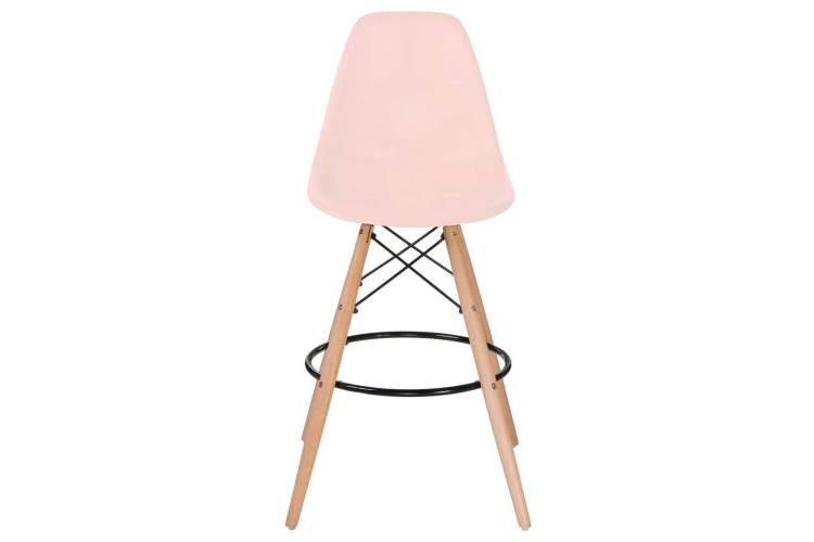 Стул барный DOBRIN DSW BAR, ножки светлый бук, цвет сиденья светло-розовый (PK-02)-5