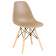 Набор 4 шт Стул обеденный DOBRIN DSW, ножки светлый бук, цвет бежевый (GR-03)