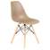 Набор 4 шт Стул обеденный DOBRIN DSW, ножки светлый бук, цвет бежевый (GR-03)