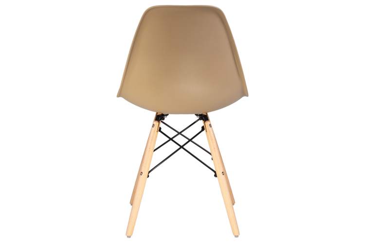 Набор 4 шт Стул обеденный DOBRIN DSW, ножки светлый бук, цвет бежевый (GR-03)-5
