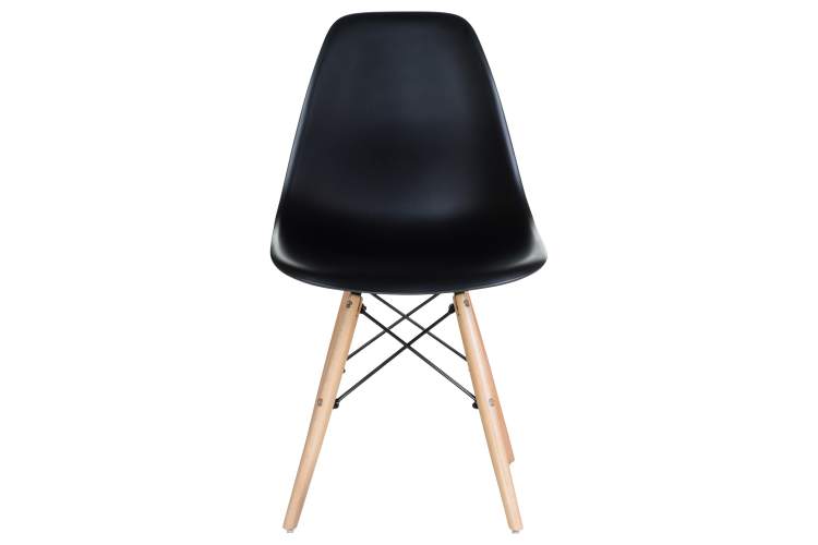 Набор 4 шт Стул обеденный DOBRIN DSW, ножки светлый бук, цвет чёрный (B-03)-6