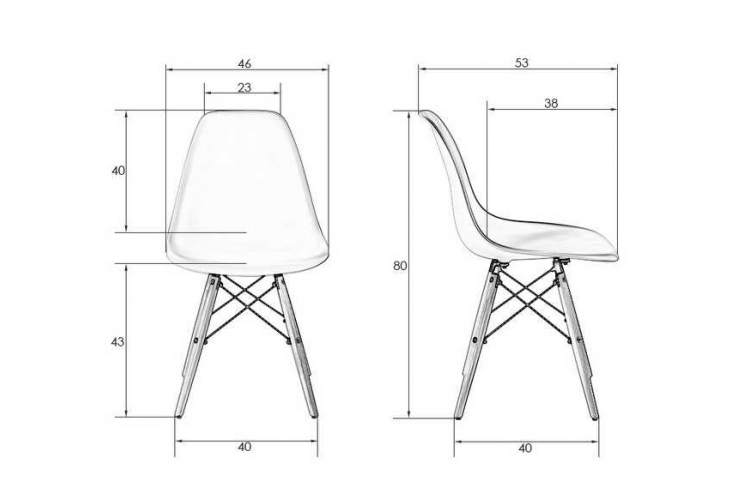 Стул обеденный DOBRIN DSW, ножки светлый бук, цвет мятный (NX-G-09)-6