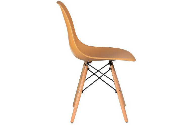 Набор 4 шт Стул обеденный DOBRIN DSW, ножки светлый бук, цвет персиковый (NX-Y-06)-3
