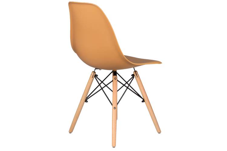 Набор 4 шт Стул обеденный DOBRIN DSW, ножки светлый бук, цвет персиковый (NX-Y-06)-4