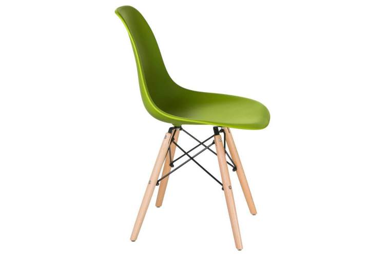 Стул обеденный DOBRIN DSW, ножки светлый бук, цвет салатовый (G-08)-2