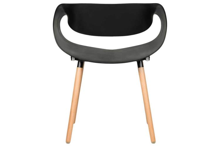 Стул обеденный DOBRIN ALIEN, ножки светлый бук, цвет чёрный (B-03)-4