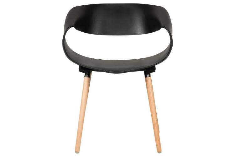 Стул обеденный DOBRIN ALIEN, ножки светлый бук, цвет чёрный (B-03)-5