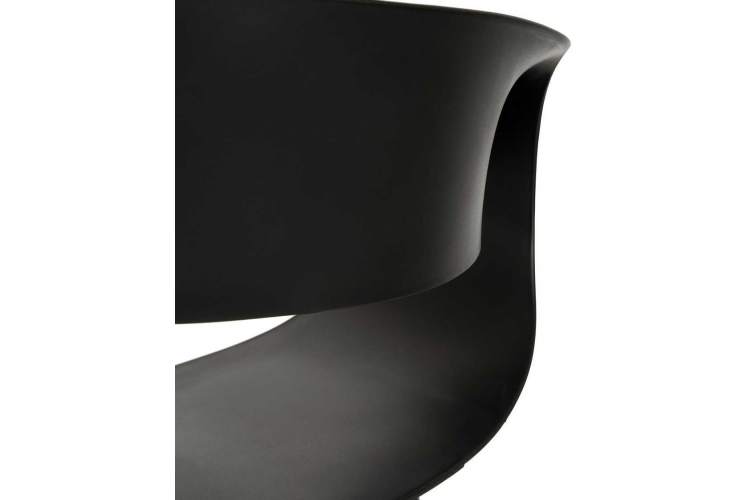 Стул обеденный DOBRIN ALIEN, ножки светлый бук, цвет чёрный (B-03)-6