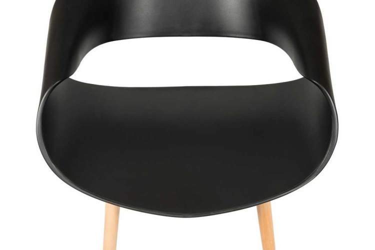 Стул обеденный DOBRIN ALIEN, ножки светлый бук, цвет чёрный (B-03)-8