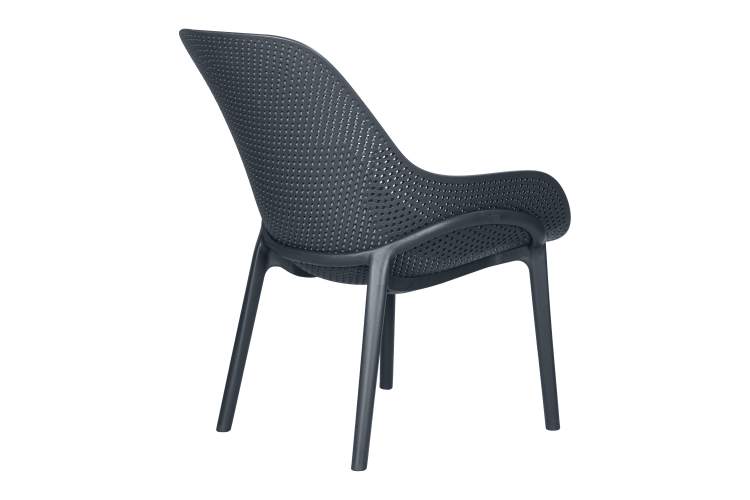 Набор 4 шт Кресло DOBRIN LONZO, антрацит (GR-12) с УФ-защитой-4