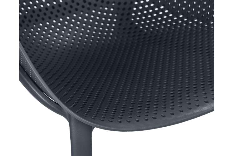 Набор 4 шт Кресло DOBRIN LONZO, антрацит (GR-12) с УФ-защитой-7