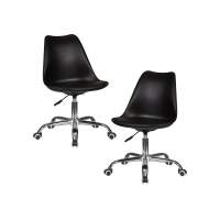 Набор 2 шт Офисное кресло для персонала DOBRIN MICKEY, чёрный