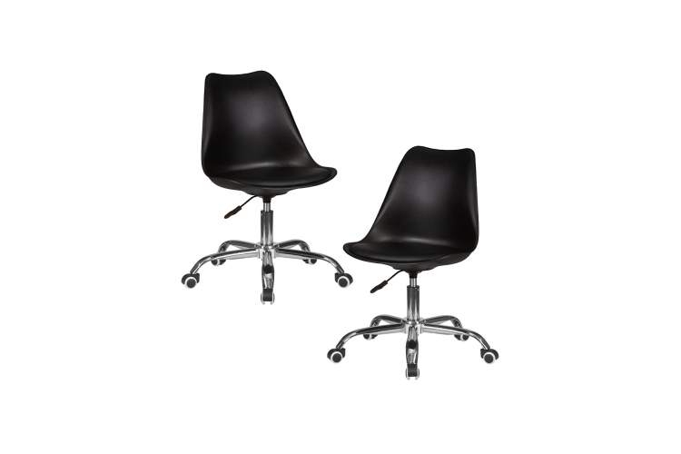Набор 2 шт Офисное кресло для персонала DOBRIN MICKEY, чёрный