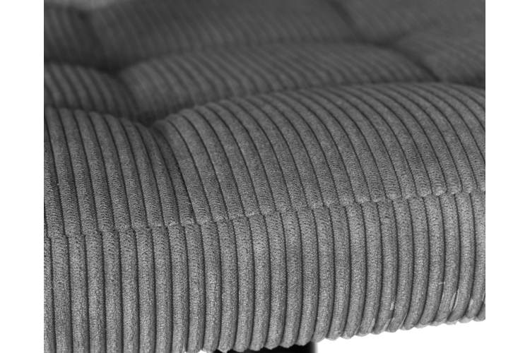 Стул барный DOBRIN KRUGER ARM BLACK, серый вельвет (LAR-E2041-25)-7