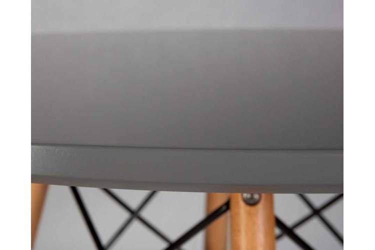 Стол обеденный DOBRIN CHELSEA`80, ножки светлый бук, столешница тёмно-серый (GR-04)-3