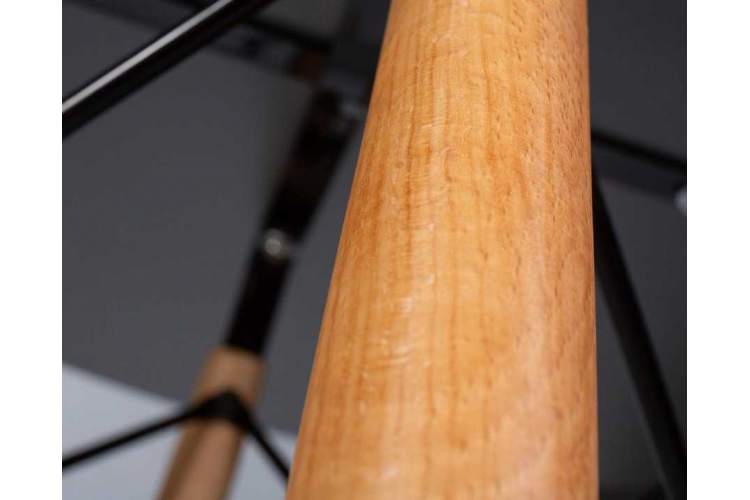 Стол обеденный DOBRIN CHELSEA`80, ножки светлый бук, столешница тёмно-серый (GR-04)-5