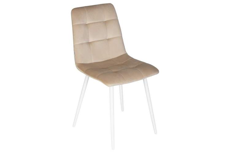 Стул обеденный DOBRIN CHILLY, Бежевый Holland 07, основание белое-7