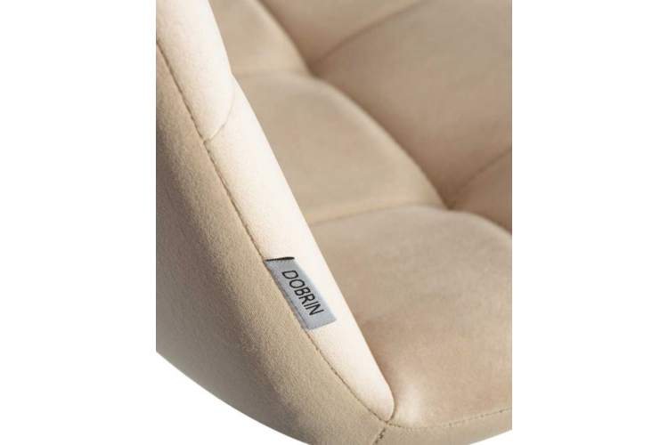 Стул обеденный DOBRIN CHILLY, Бежевый Holland 07, основание белое-9