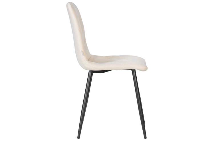 Стул обеденный DOBRIN CHILLY ROMBO, Бежевый Simple 44, основание черный-2