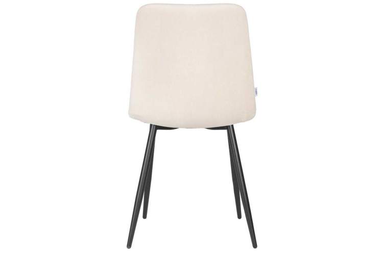 Стул обеденный DOBRIN CHILLY ROMBO, Бежевый Simple 44, основание черный-4