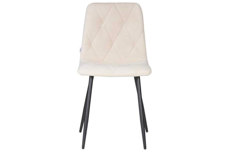 Стул обеденный DOBRIN CHILLY ROMBO, Бежевый Simple 44, основание черный-5