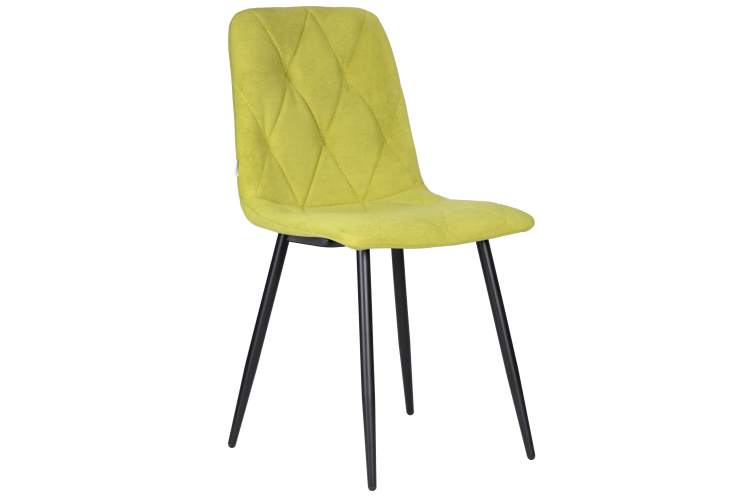 Набор 4 шт Стул обеденный DOBRIN CHILLY ROMBO, Лайм Simple 14, основание черное-1