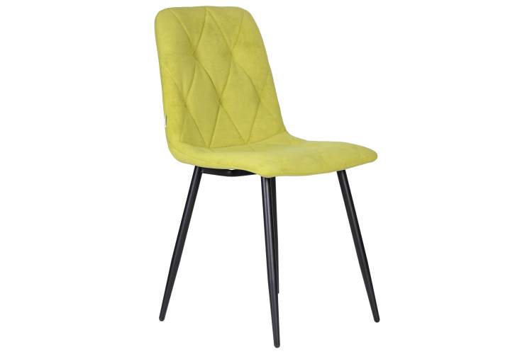 Набор 4 шт Стул обеденный DOBRIN CHILLY ROMBO, Лайм Simple 14, основание черное-2