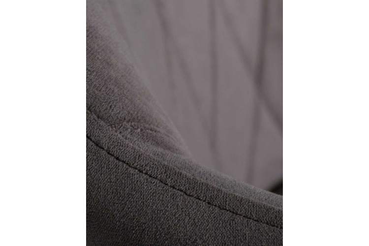 Стул обеденный DOBRIN ROBY, ЭМАЛЬ ЧЕРНЫЙ МУАР велюр Catania Chocolate-9