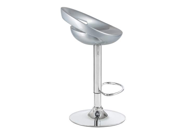 Набор 2 шт Стул барный DOBRIN DISCO, серебряный-3