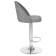 Набор 2 шт Стул барный DOBRIN MILANA, серый велюр (MJ9-75)