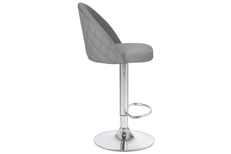 Набор 2 шт Стул барный DOBRIN MILANA, серый велюр (MJ9-75)-3