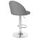 Набор 2 шт Стул барный DOBRIN MILANA, серый велюр (MJ9-75)