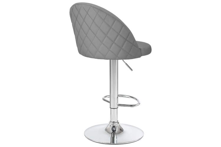 Набор 2 шт Стул барный DOBRIN MILANA, серый велюр (MJ9-75)-4