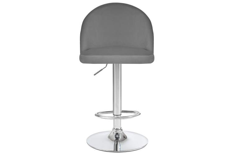 Набор 2 шт Стул барный DOBRIN MILANA, серый велюр (MJ9-75)-6