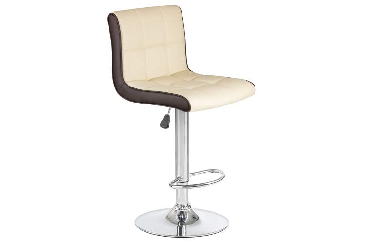 Набор 2 шт Стул барный DOBRIN CANDY, кремово-коричневый-1