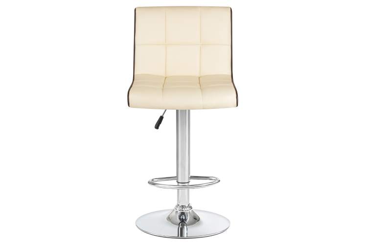 Набор 2 шт Стул барный DOBRIN CANDY, кремово-коричневый-5