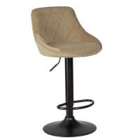 Стул барный LOGAN BLACK, мокко велюр (MJ9-9) Стул барный LOGAN BLACK, мокко велюр (MJ9-9)